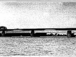 The original wooden Union Bridge